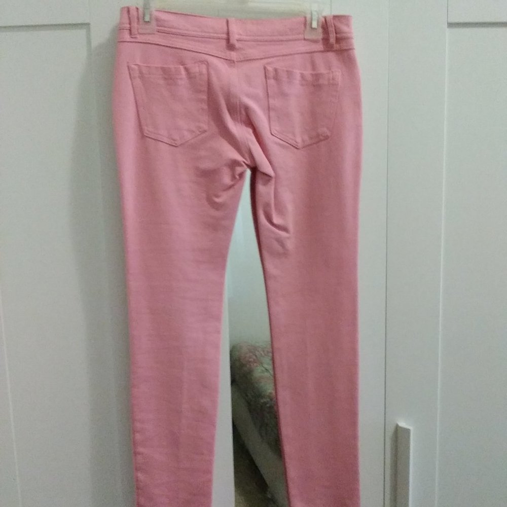 Pink stretch pants